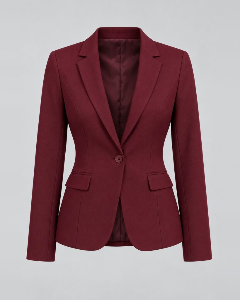 Burgundy Ladies Blazer