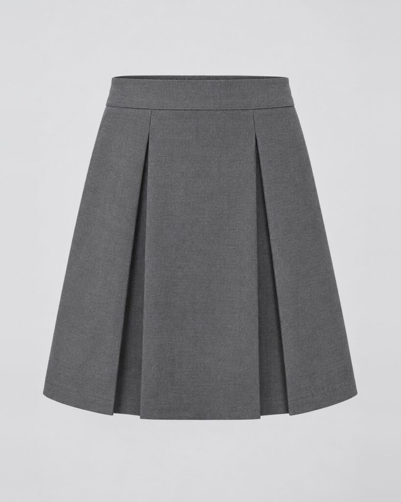 Grey A-Line Skirt