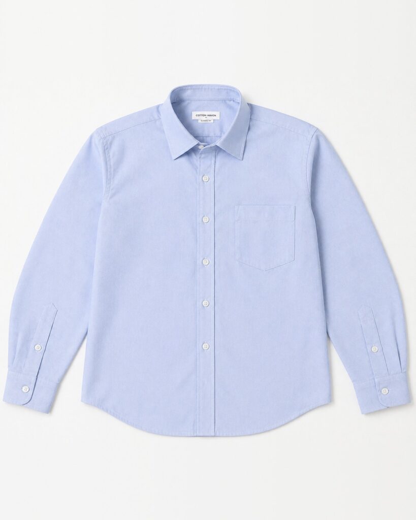 Boys Long Sleeve Shirt - Poly Cotton