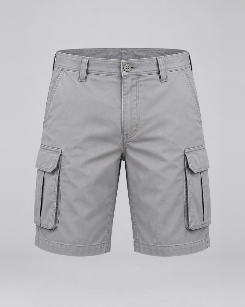 Cargo Shorts — Light Grey