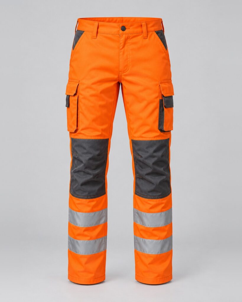 Hi-Vis Cargo Pants — Orange