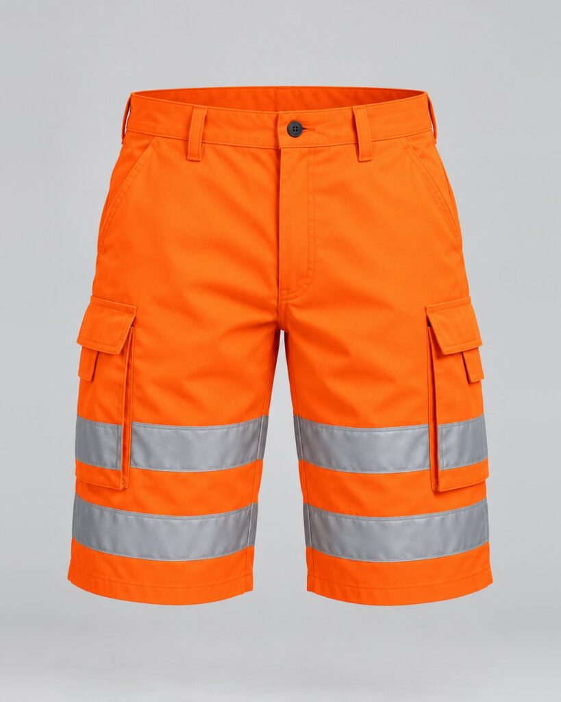 Hi-Vis Cargo Shorts — Orange