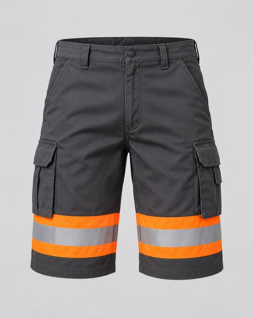 Hi-Vis Cargo Shorts — Charcoal