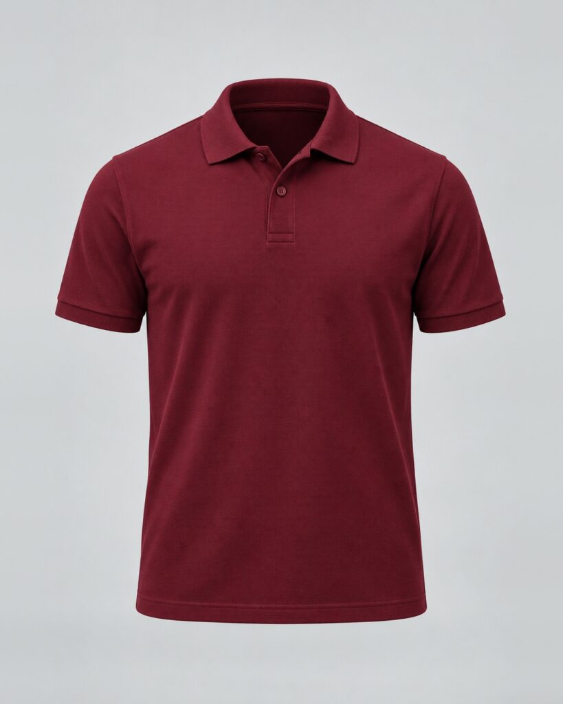 Work Wear Polo — Maroon