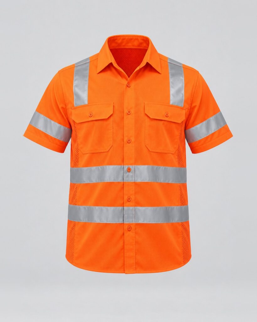 Hi-Vis Shirt — Orange Vented