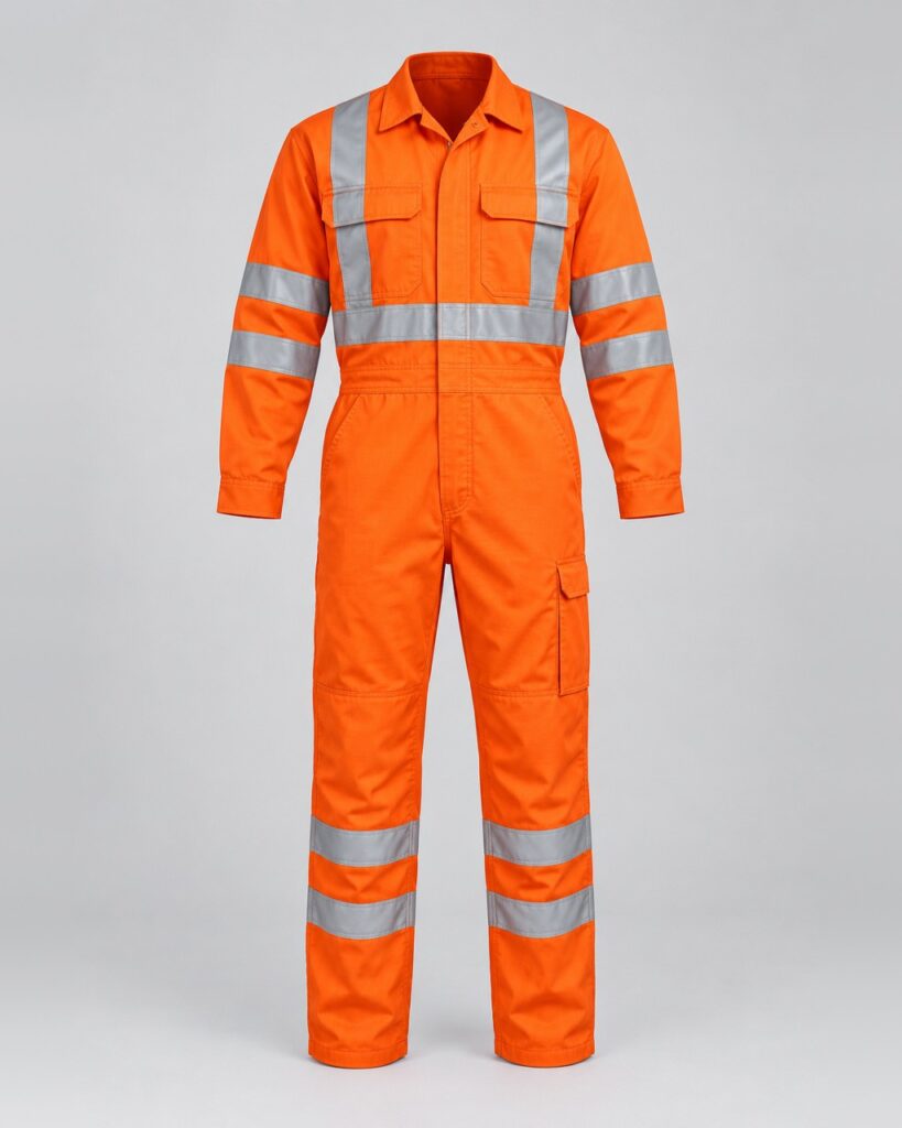 Hi-Visible Industrial Coverall — Orange