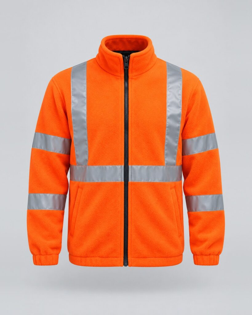 Hi-Vis Fleece Jacket — Orange