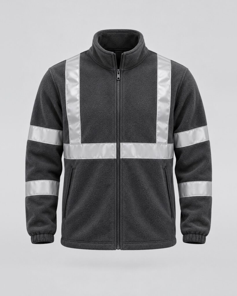 Hi-Vis Fleece Jacket — Charcoal