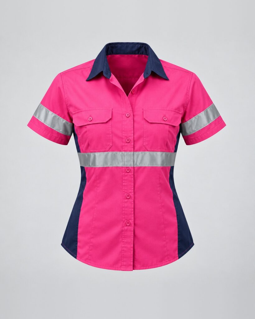 Hi-Visible Ladies Short SL Shirt