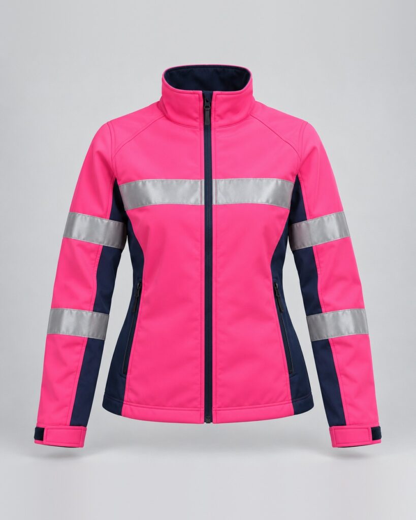 Hi-Vis Ladies Soft Shell Jacket